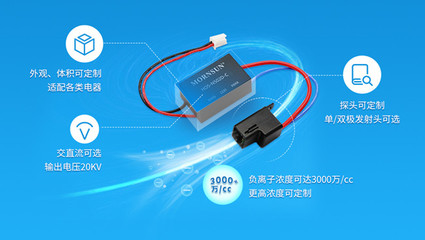 金升陽推出HO5系列負離子發生器,家電界的強力裝備